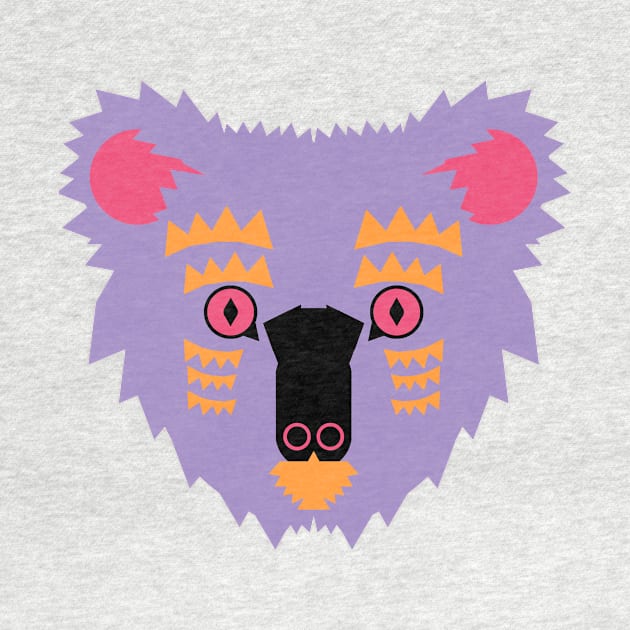 Koala Bear Face, purple by AnimalMagic